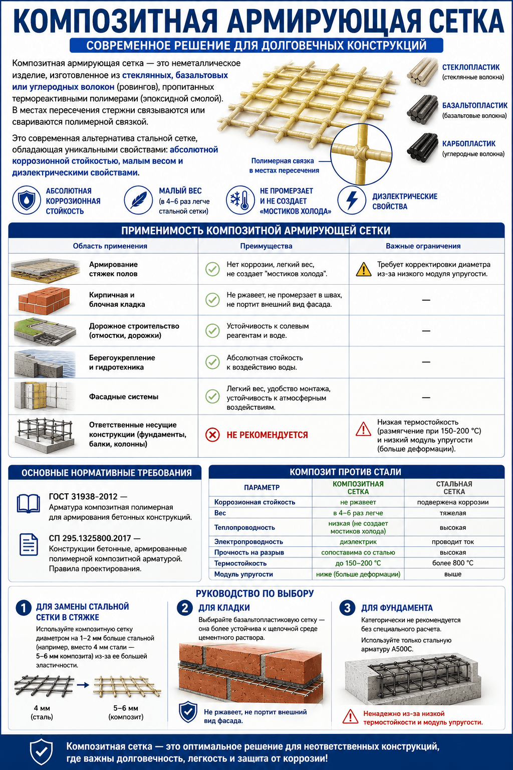 Композитная армирующая сетка – руководство по выбору и применению Композитная армирующая сетка – руководство по выбору и применению